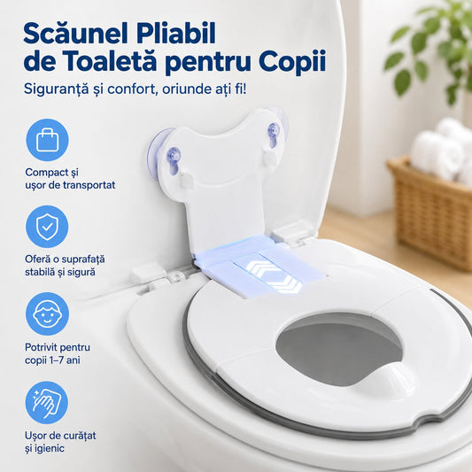 Scăunel Pliabil de Toaletă pentru Copii