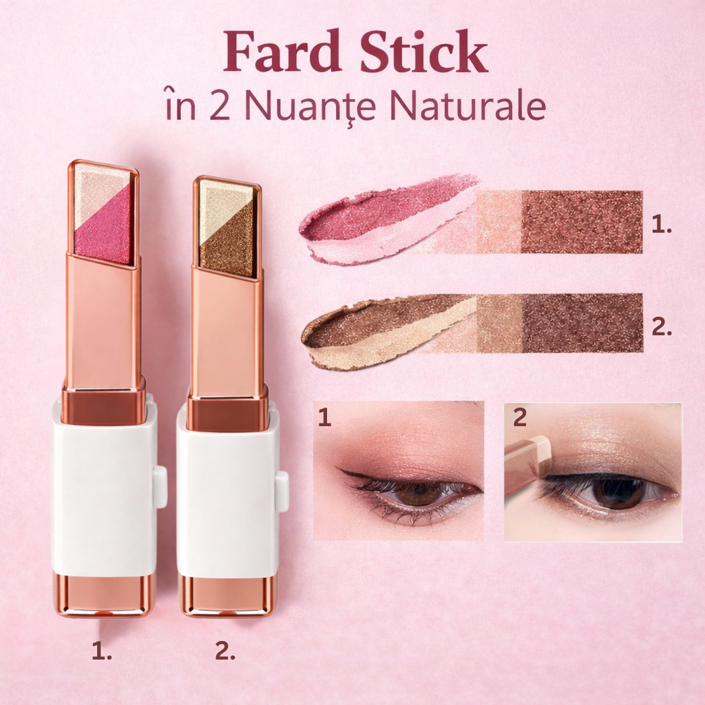 Fard Stick în 2 Nuanțe Naturale