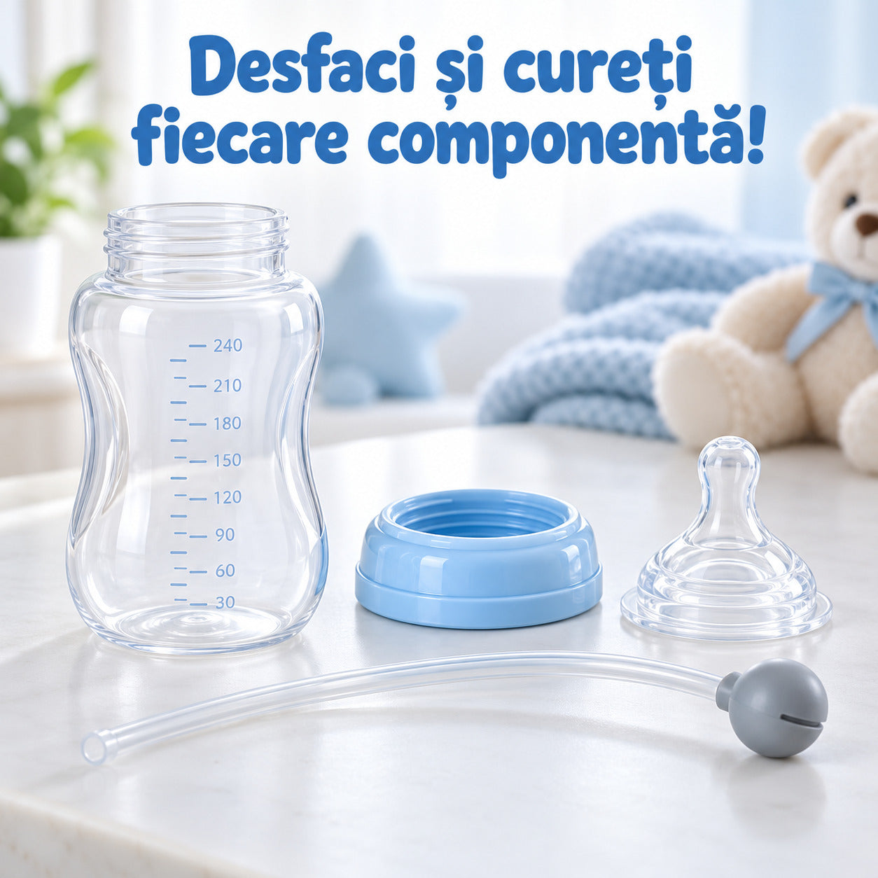 Biberon Hands-Free pentru Bebeluși