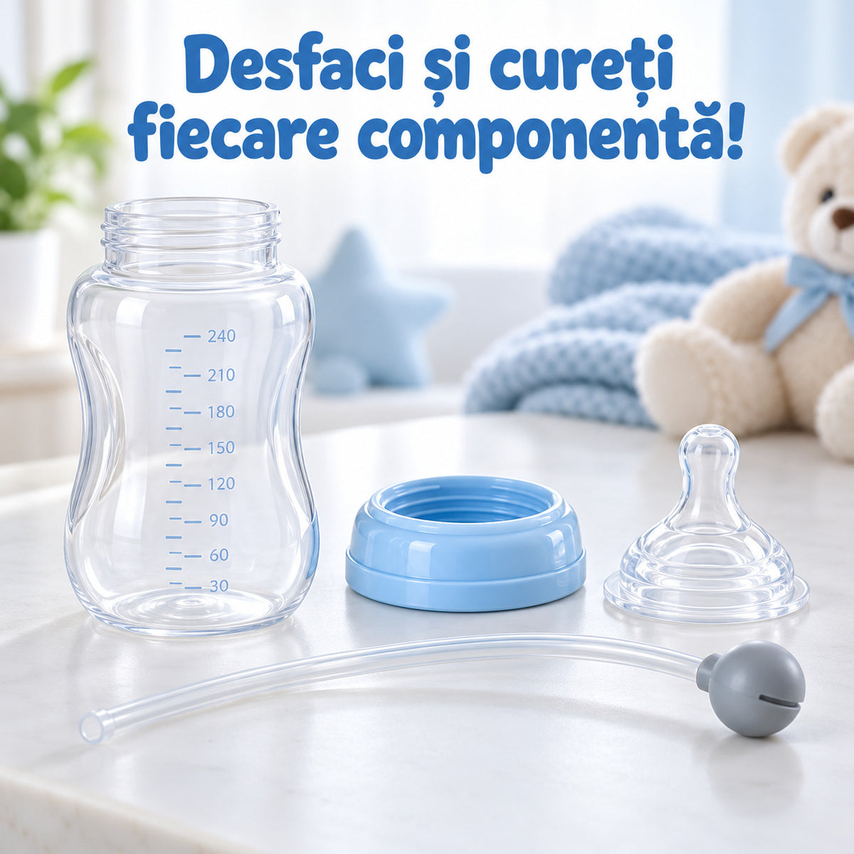 Biberon Hands-Free pentru Bebeluși