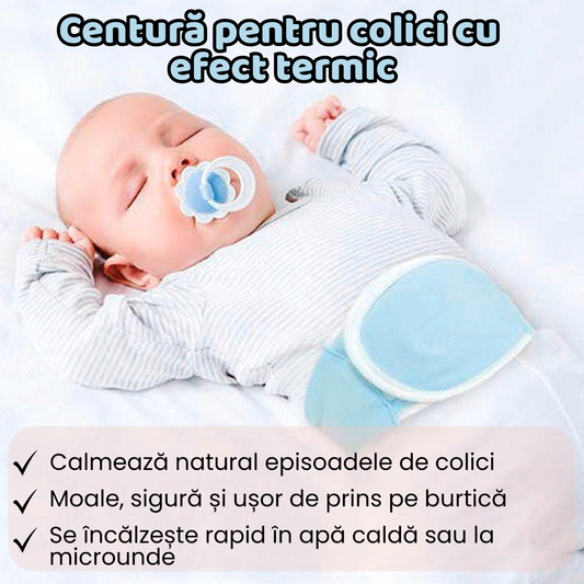 Centură pentru colici cu efect termic
