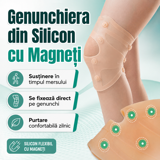 Genunchiera din Silicon cu Magneți