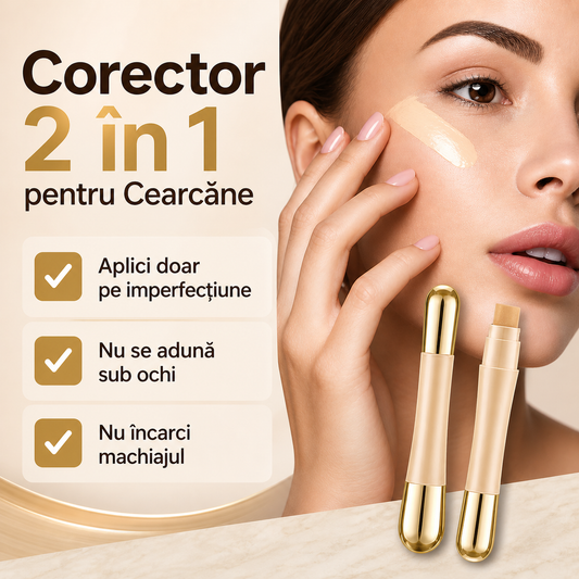 Corector 2 în 1 pentru Cearcăne