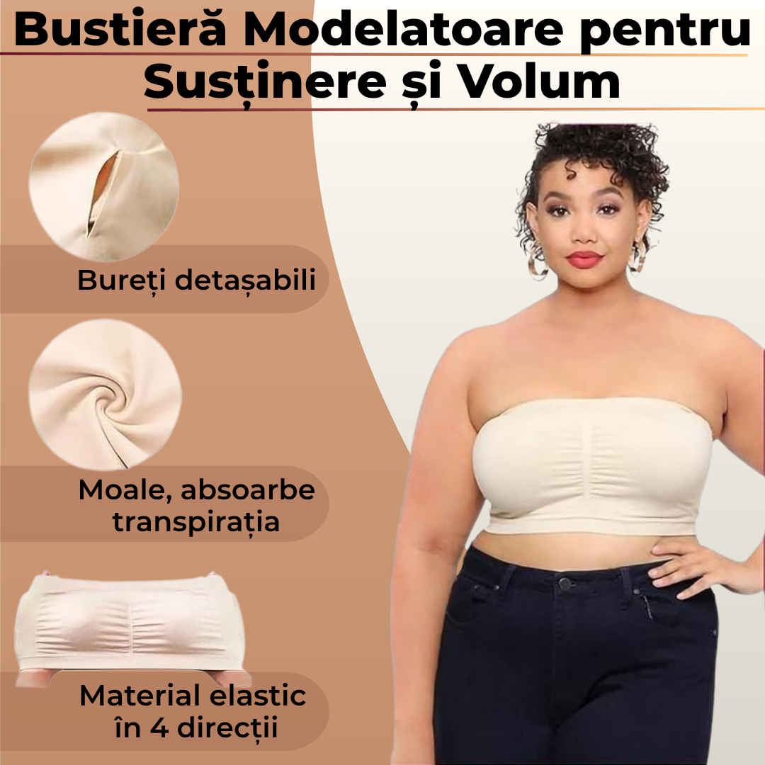 Bustieră Modelatoare pentru Susținere și Volum