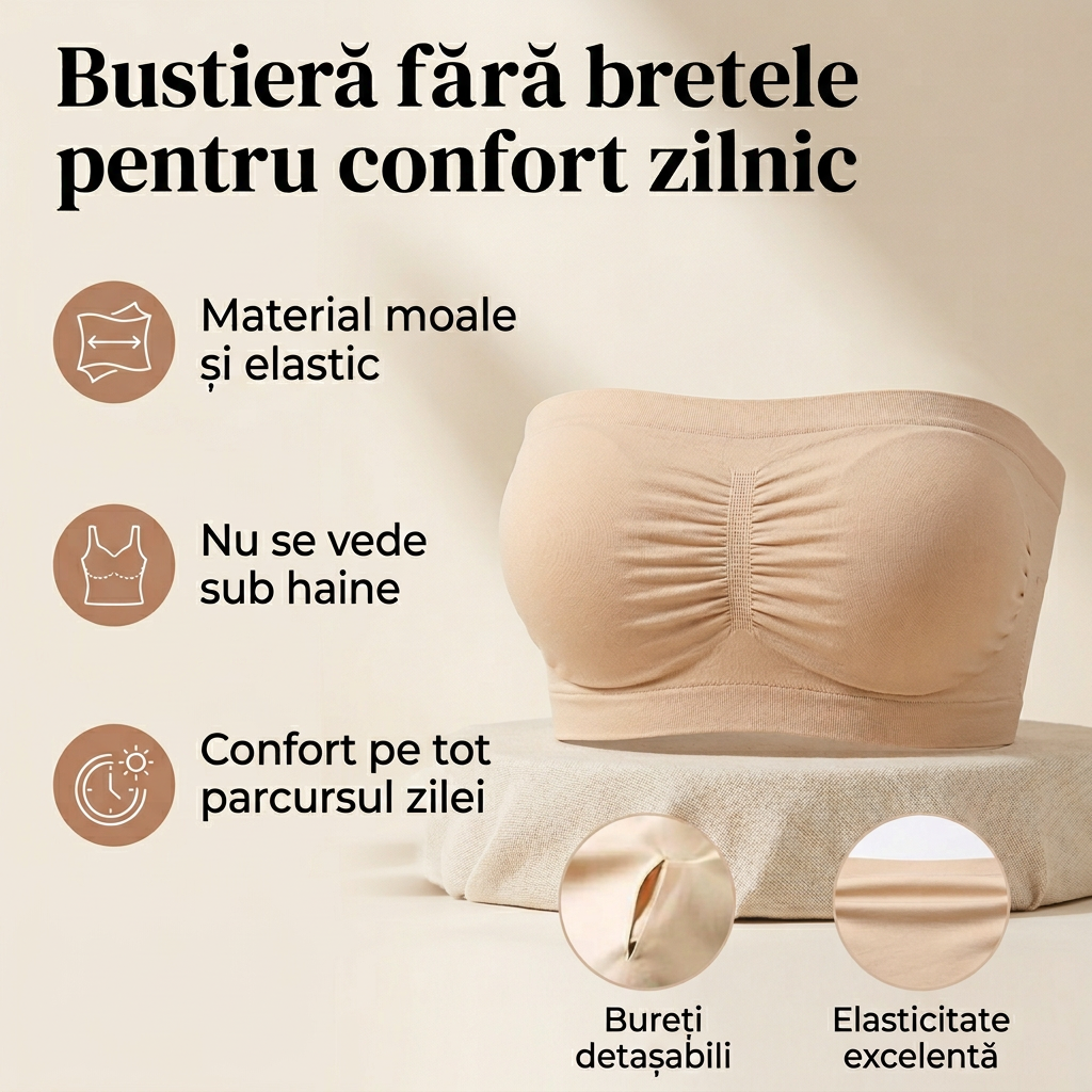 Bustieră Modelatoare pentru Susținere și Volum