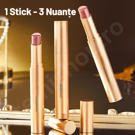 Fard Stick cu 3 Nuanțe Strălucitoare