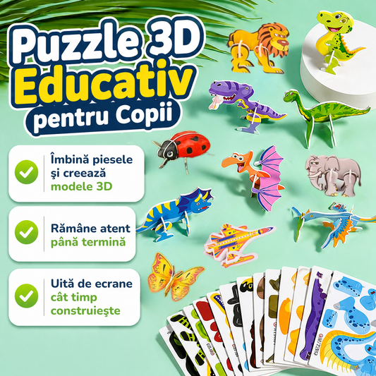 Puzzle 3D Educativ pentru Copii
