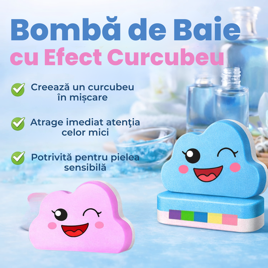 Bombă de Baie cu Efect Curcubeu
