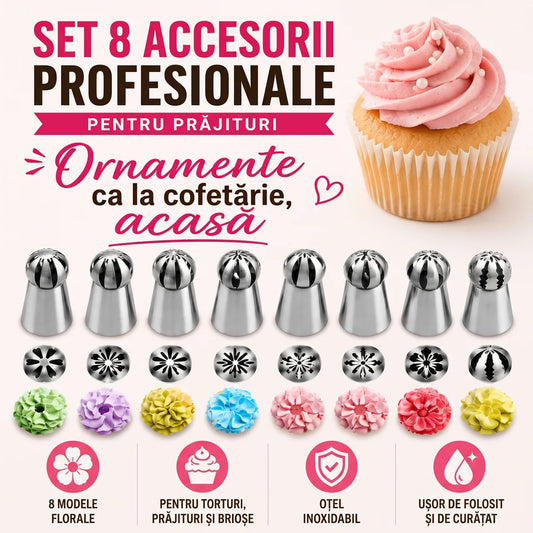 Set 8 Accesorii Profesionale Pentru Prăjituri