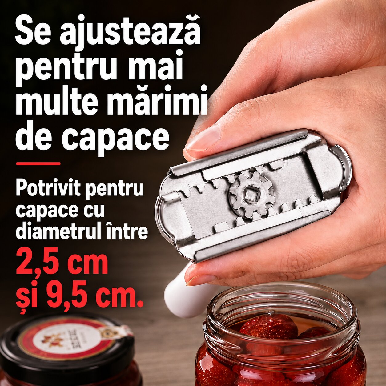 Deschizător Multifuncțional pentru Borcane și Capace