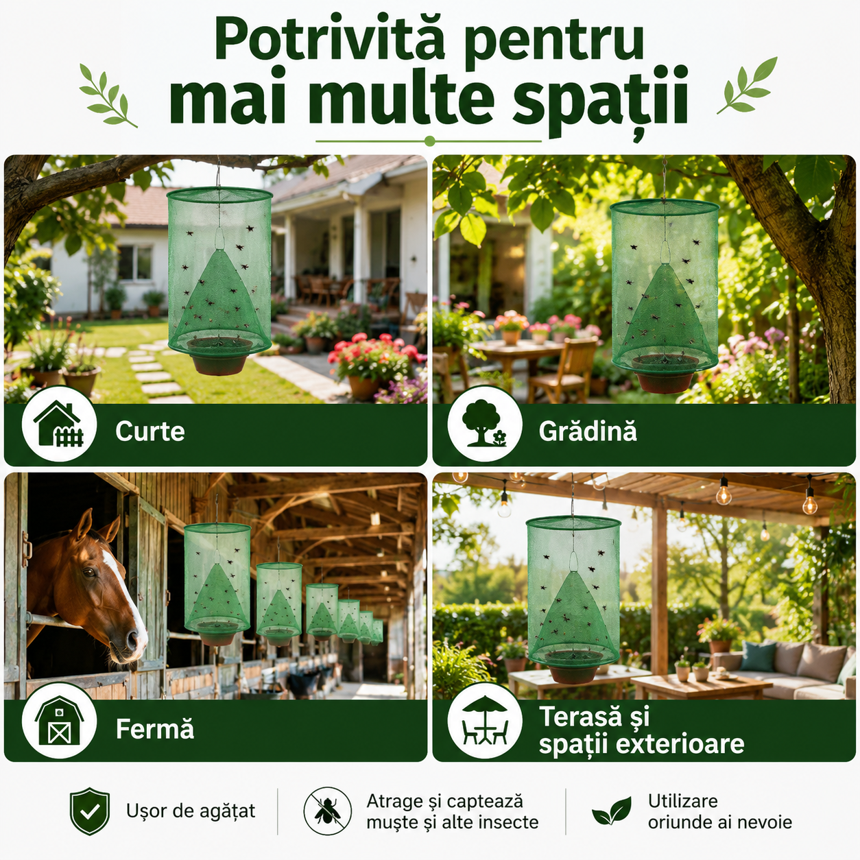 Capcană Suspendată pentru Muște